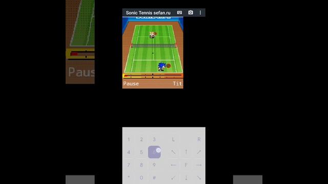 Sonic Tennis (JAVA) Gameplay