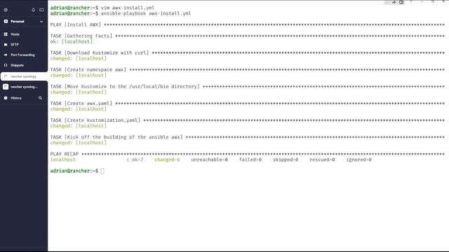 How to install AWX using Ansible playbook