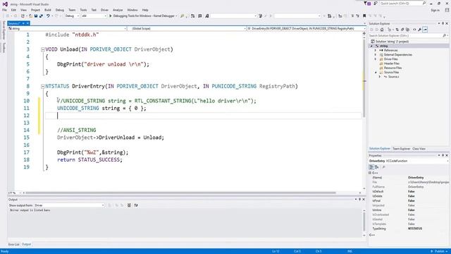 Windows Kernel Programming Tutorial 5 - Strings - Part 1