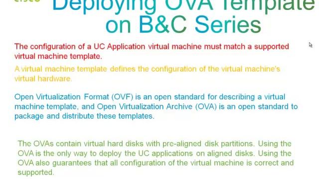 Deployment of a Virtual Machine on a UCS Server Using OVA Template for UCCX