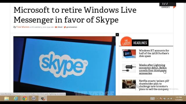 Microsoft Potentially Killing Off Live Messenger for Skype