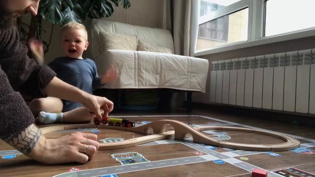 ЖЕЛЕЗНАЯ ДОРОГА ИКЕА ЛИЛЛАБУ / ИГРУШКА ИКЕА / ПАРОВОЗИК ИЗ IKEA