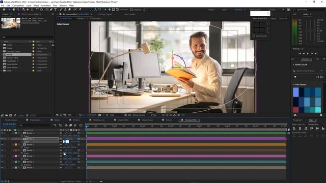 After Effects Руководство - Элегантное слайд-шоу с параллаксом