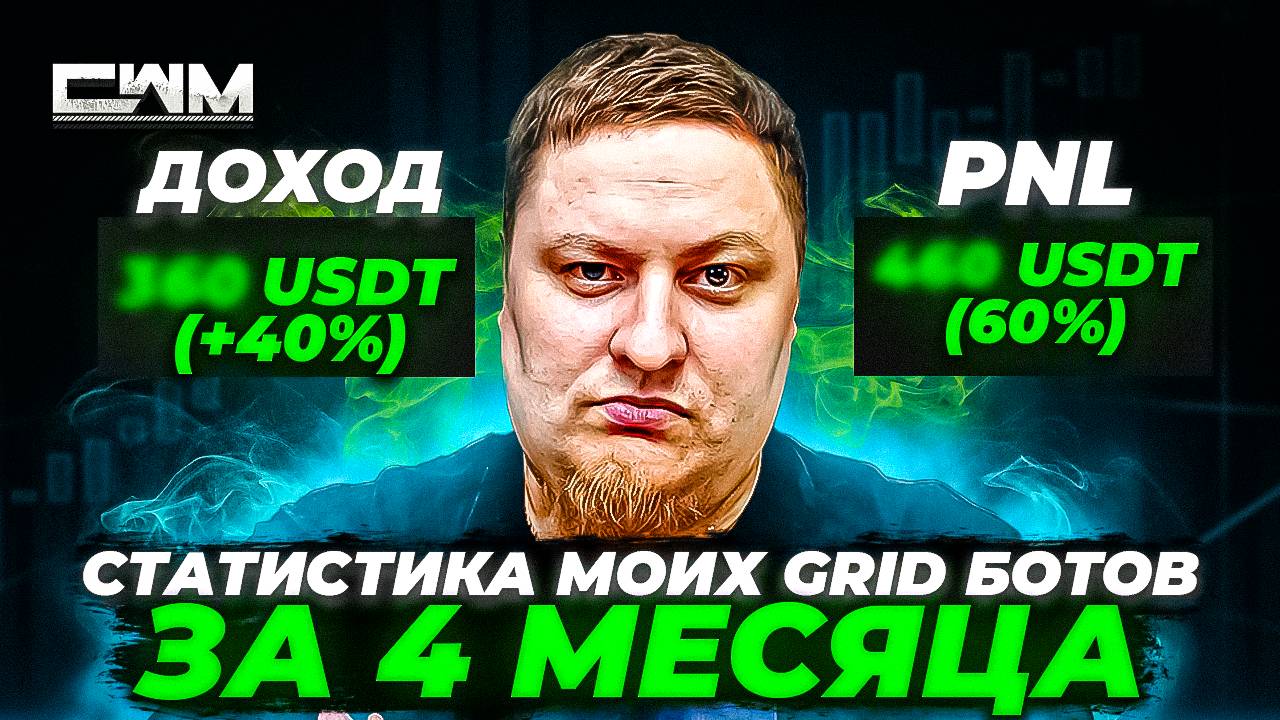 Статистика моих GRID ботов за 4 месяца. Сколько заработал?