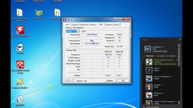 CPU-Z Memory bug