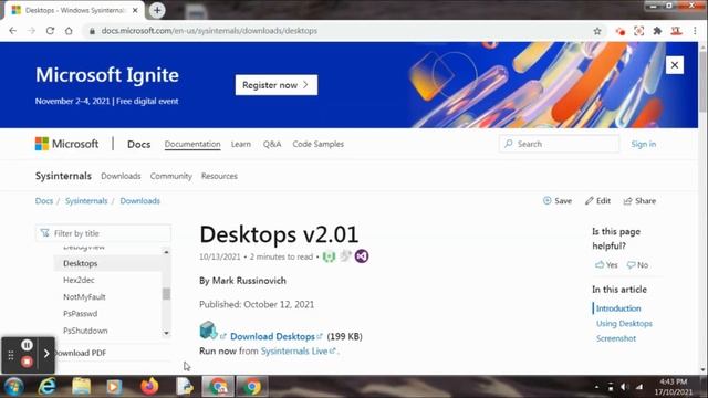 How to use virtual desktop in windows 7/8