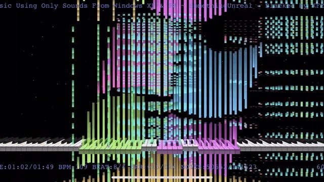 Black midi Music using only sounds from windows xp and 98