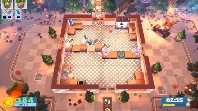 [Overcooked! 2] Campfire Kevin 2 - Duo - Score: 2960 With Madeline