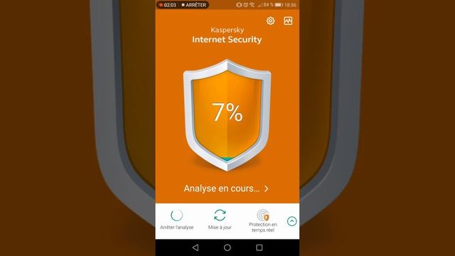 Installation de Kaspersky pour mobile version gratuit