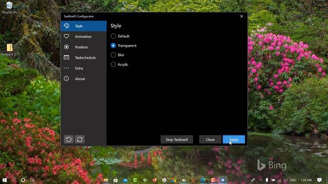 How to Center Taskbar icon in Windows 10 using TaskbarX