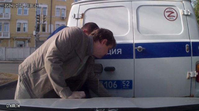 ДТП с полицейским УАЗом в Нижнем Новгороде