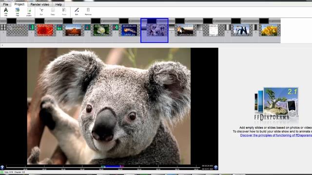 How to Create Photo Slideshow with music for free Using ffDiaporama