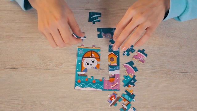 Адвент-календарь Puzzle Time «В ожидании Нового года». 12 пазлов ( Арт ДетМир - 1000879935 )