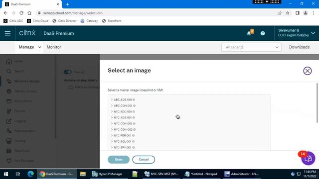 4-Create a Server OS MCS Catalog in Citrix Cloud