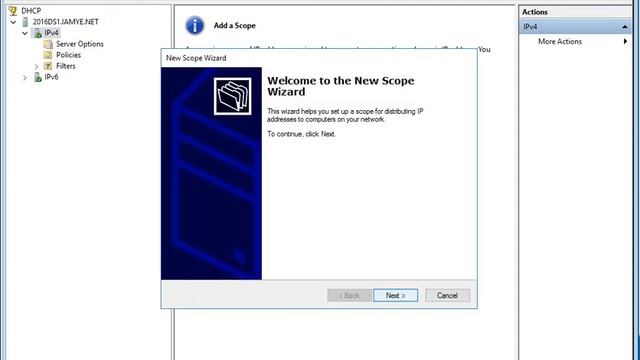 How to configure DHCP Server on Window Server 2016