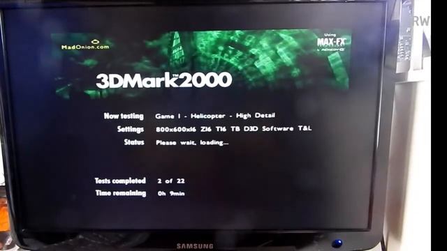 Rodando o 3DMark 99 MAX e o 2000 em uma 3dfx Voodoo2