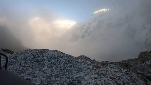 Безенги 20.06.2022г. (17.00-20.00) Вид с курсантских ночёвок.