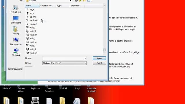 how to change your cursor on windows vista totoural