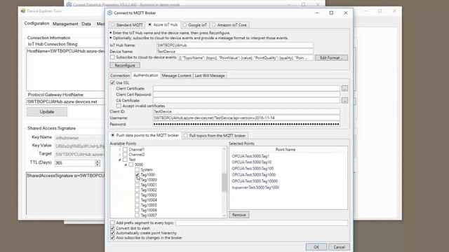 Connecting OPC Data to Cloud IIoT Data Sources