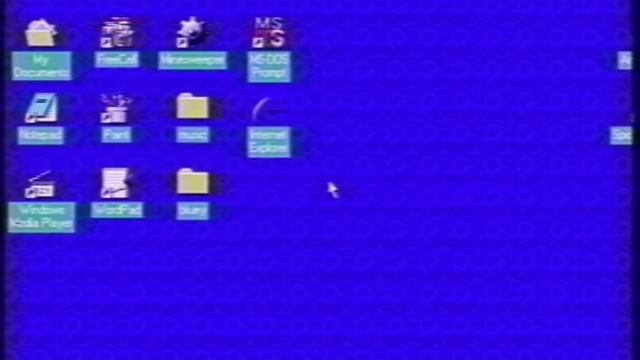 Windows 98 Start up and shutdown VHS RIP