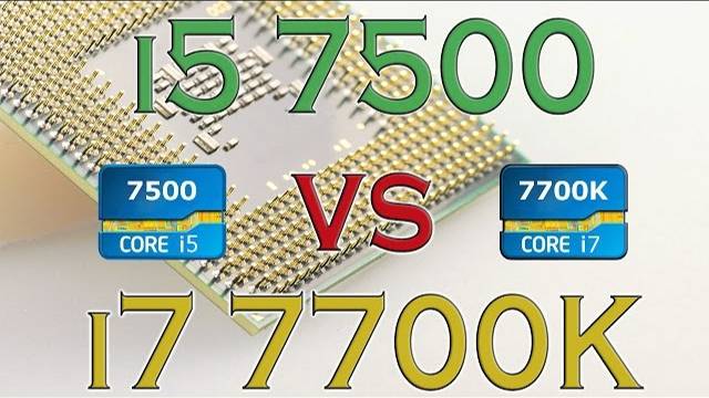 i5 7500 vs i7 7700K - BENCHMARKS / GAMING TESTS REVIEW AND COMPARISON / Kaby Lake vs Kaby Lake /