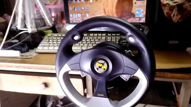 Steer Wheel for PC GamingSAITEK-R100Unboxing  gameplay review