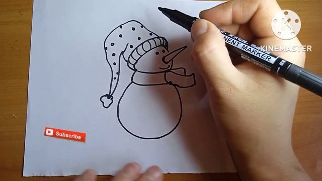 Deda Moroza tablosu.Рисуем Деда Мороза. Deda Moroza tablosu.