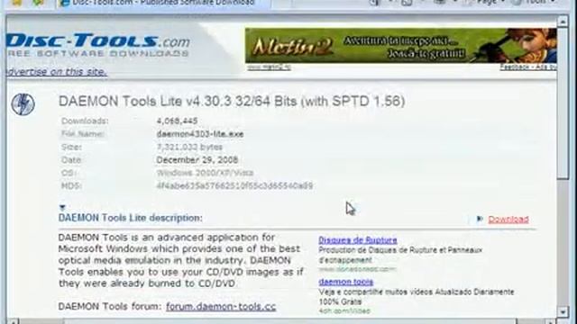 Instalare Daemon Tools pe Vista - Partea II