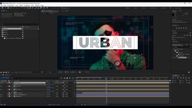 Create URBAN Slideshow in After Effects - After Effects Tutorial