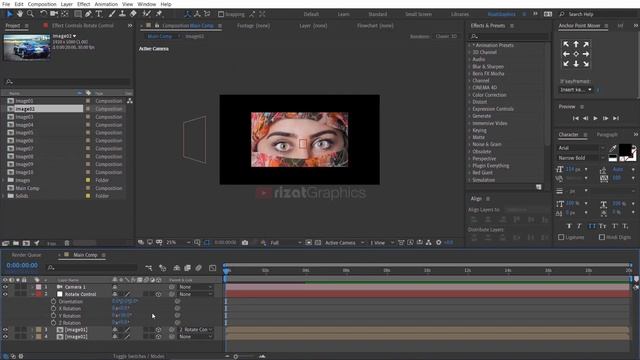 Учебное пособие по After Effects_ Карусель изображений для слайд-шоу