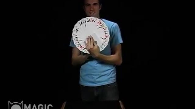 Jumbo Card Fan, фокусы с веерами