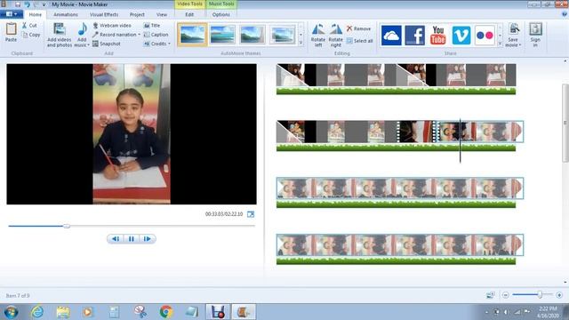 #01 How to make Video in Window Movie Maker | Hindi |