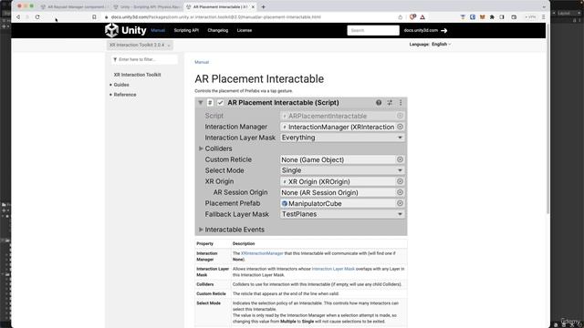 38 -AR Interaction with XR Interaction Toolkit