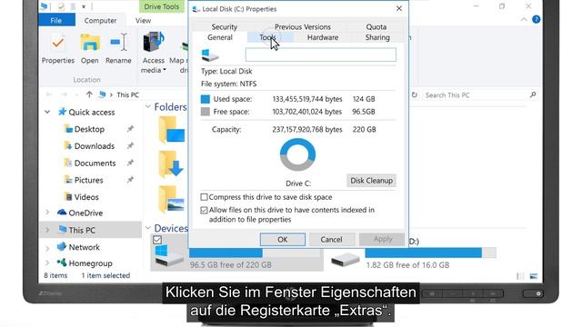 Überprüfen des Festplattenlaufwerks auf Fehler unter Windows 10 | HP Support