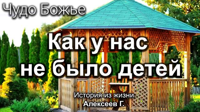 Как у нас не было детей (Чудо Божье). Алексеев Г. Истории из жизни. МСЦ ЕХБ