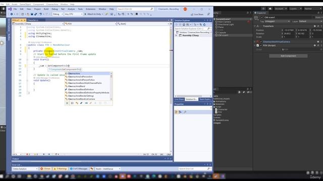 14 -Accessing Cinemachine Using C#