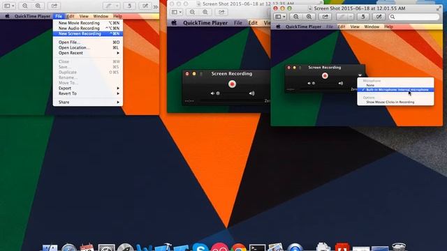 How to do Screen Recording with voice using Quicktime Player on Macbook