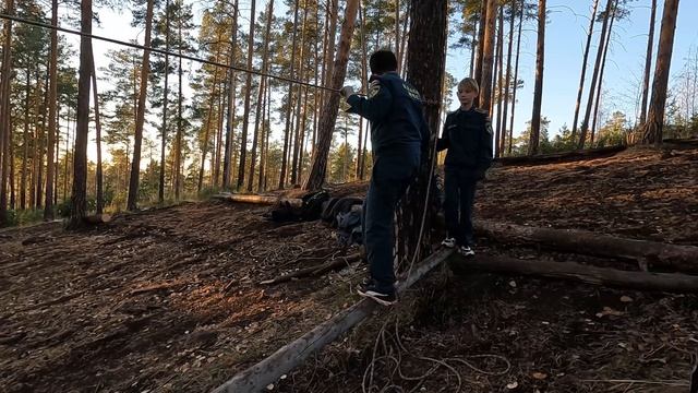 ШБ переправа по бревну