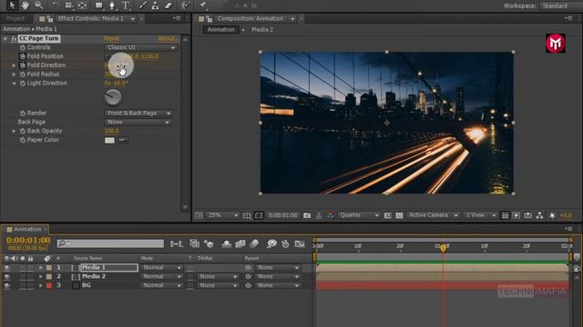 After Effects Tutorial_ Page Flip Animation in After Effects