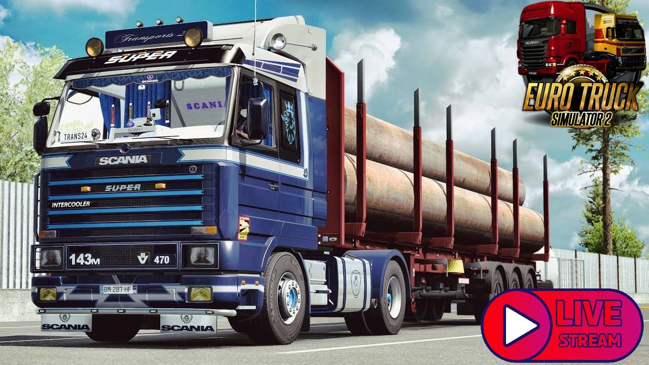 🔴 Euro Truck Simulator КАТАЕМ ПО НОВЫМ МЕСТАМ НА SCANIA 143 M !!!