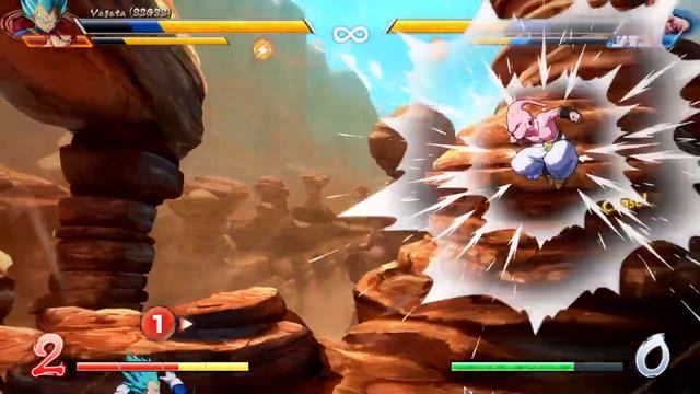 DRAGON BALL FighterZ Gohan Adult,Vegeta SSGSS VS Android 21,Kid Buu 2 VS 2 Fight