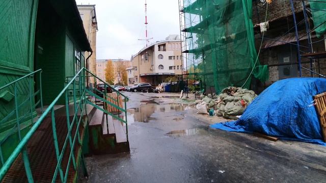 Прогулка по Архангельску. Набережная Северной Двины от Гагарина до МРВ. 16.10.2024