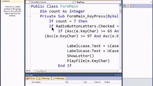 Visual Basic 2010 Express Tutorial 27 - Wrap Up - SpeakABcs 11/11