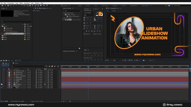 Анимация городского слайд-шоу в After Effects _ Учебное пособие по After Effects _ Без плагина