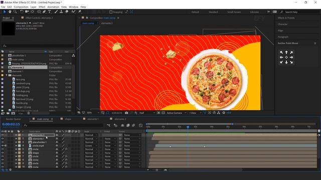 Промо-акция на Фаст-Фуд в After Effects _ Урок по After Effects _ Эффект для Вас