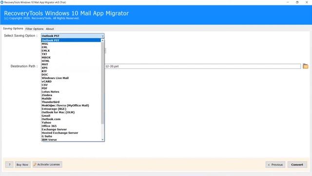 Migrate Windows 10 mail app to IMAP