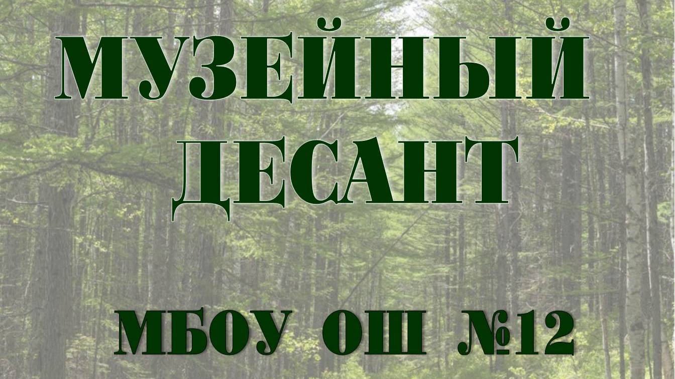 Музейный десант