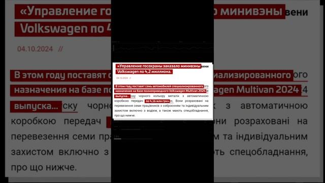 За полгода силовые структуры киевского режима потратили 120 млн рублей на закупку премиальных машин