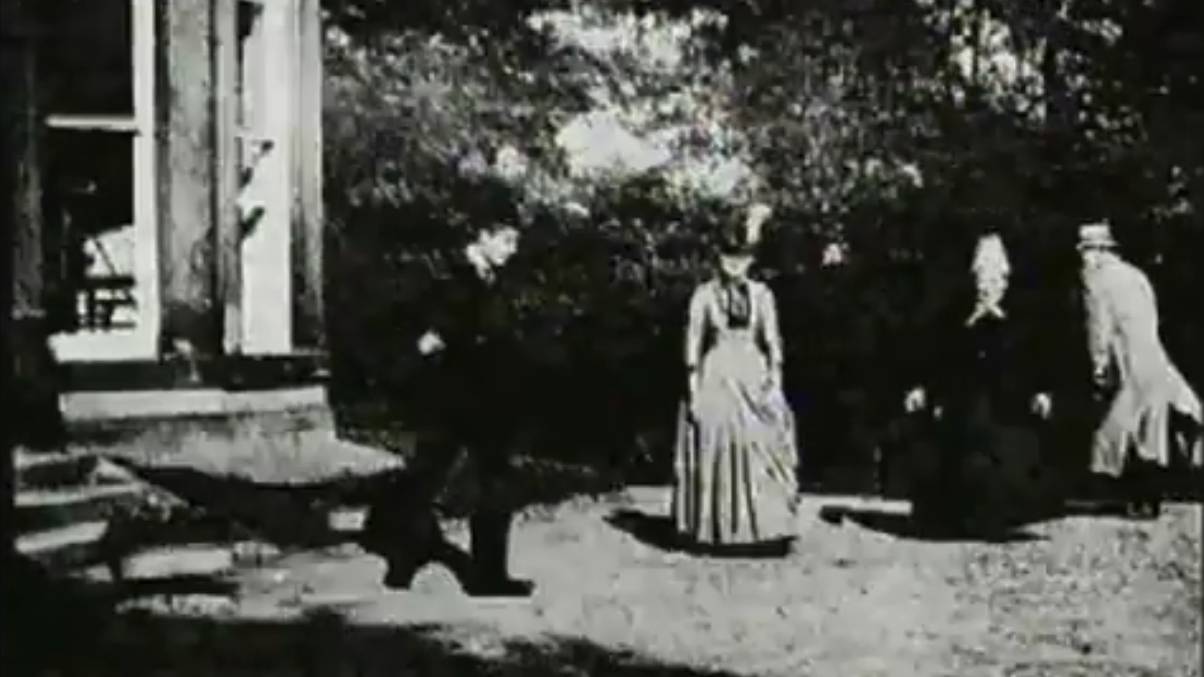 Сцена в саду Роудхей (Roundhay Garden Scene). 1888 год.