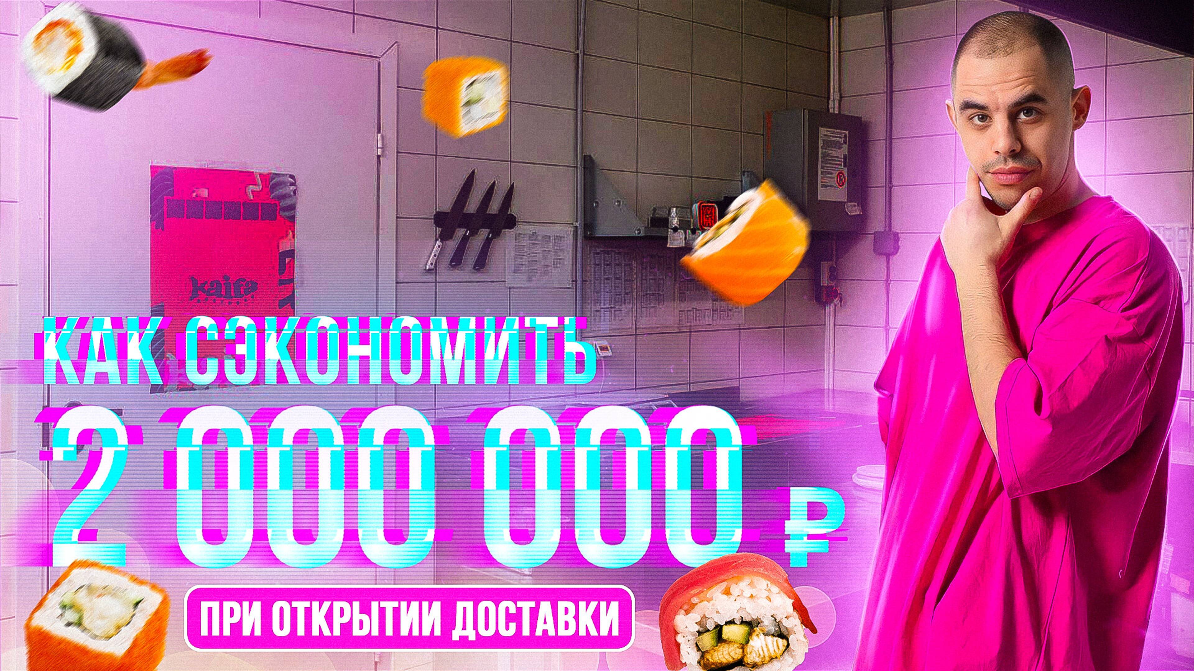 Как сэкономить 2 000 000 при открытии доставки суши